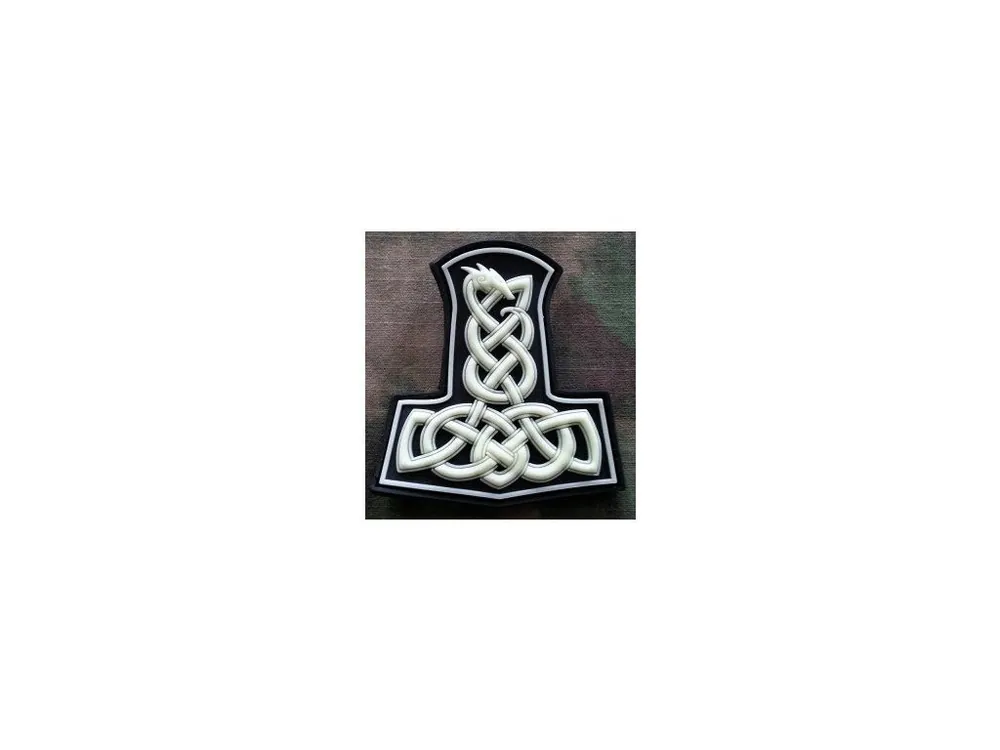 Doprava Zdarma nášivka 3D JTG Thorovo kladivo "Dragon Thors Hammer", fluorescent
