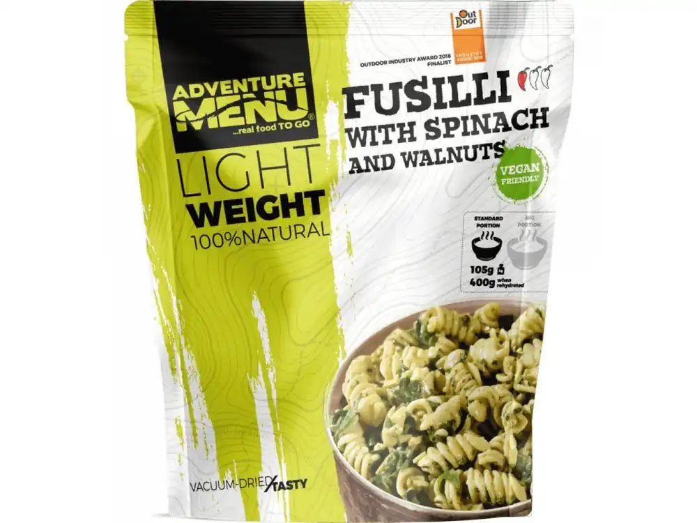 Pouze Dnes ADVENTURE MENU fusilli se špenátem a vlašskými ořechy