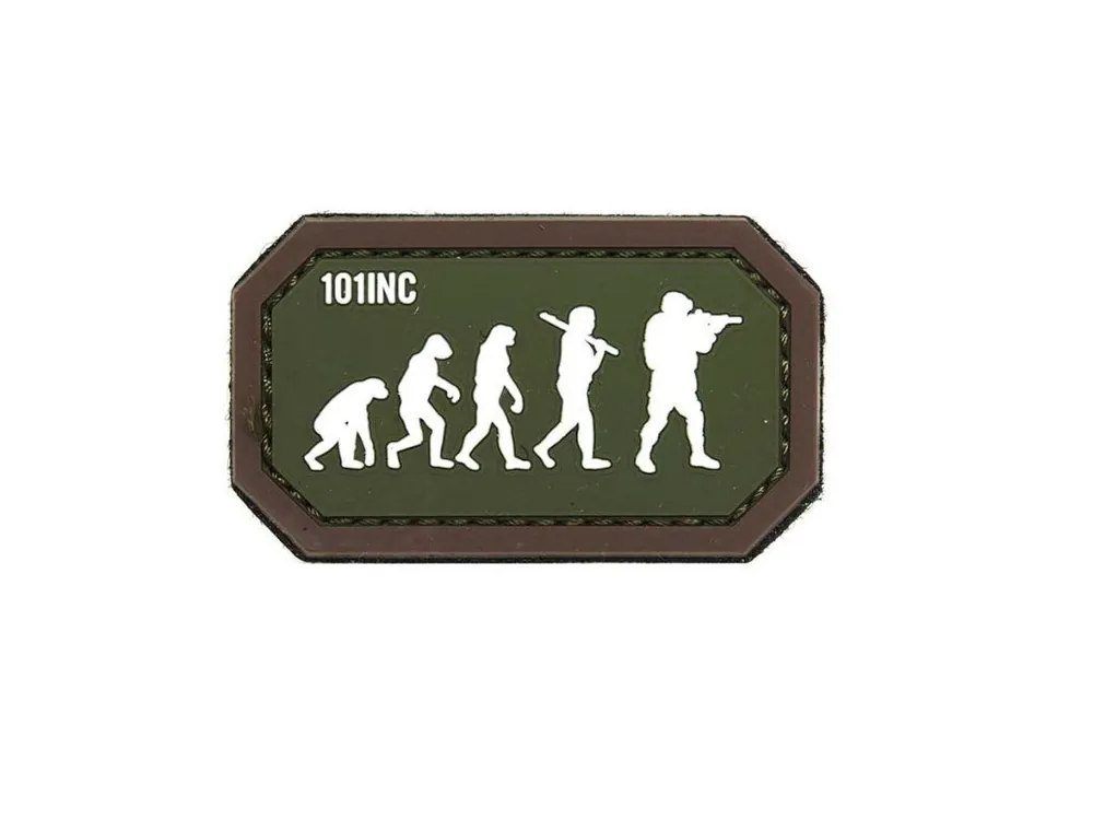 Výhodná Nabídka nášivka AIRSOFT EVOLUTION velcro 3D PVC ZELENÁ/HNĚDÁ