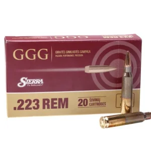 Autentický GGG náboj .223 REM - Sierra MatchKing 69grn HPBT - Balení 20 Ks