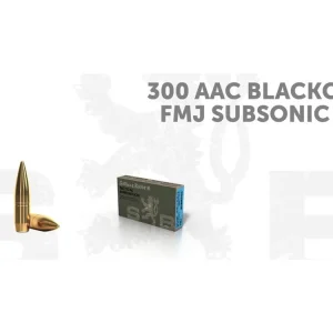 S&B kulové náboje 300AAC Blackout SUBSONIC FMJ 13,0 - 20ks Aktuální