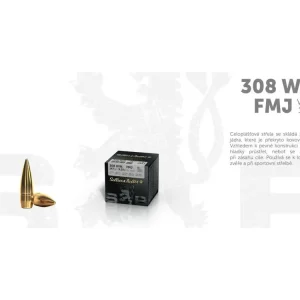 S&B Náboj .308WIN FMJ 2908\\/2, 9,55g\\/147grs - 50 ks Autentický