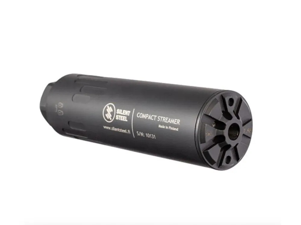 Vrácení Zdarma Tlumič hluku SILENT STEEL Compact Streamer, ocel, délka 150mm, 9 mm Luger, více barev