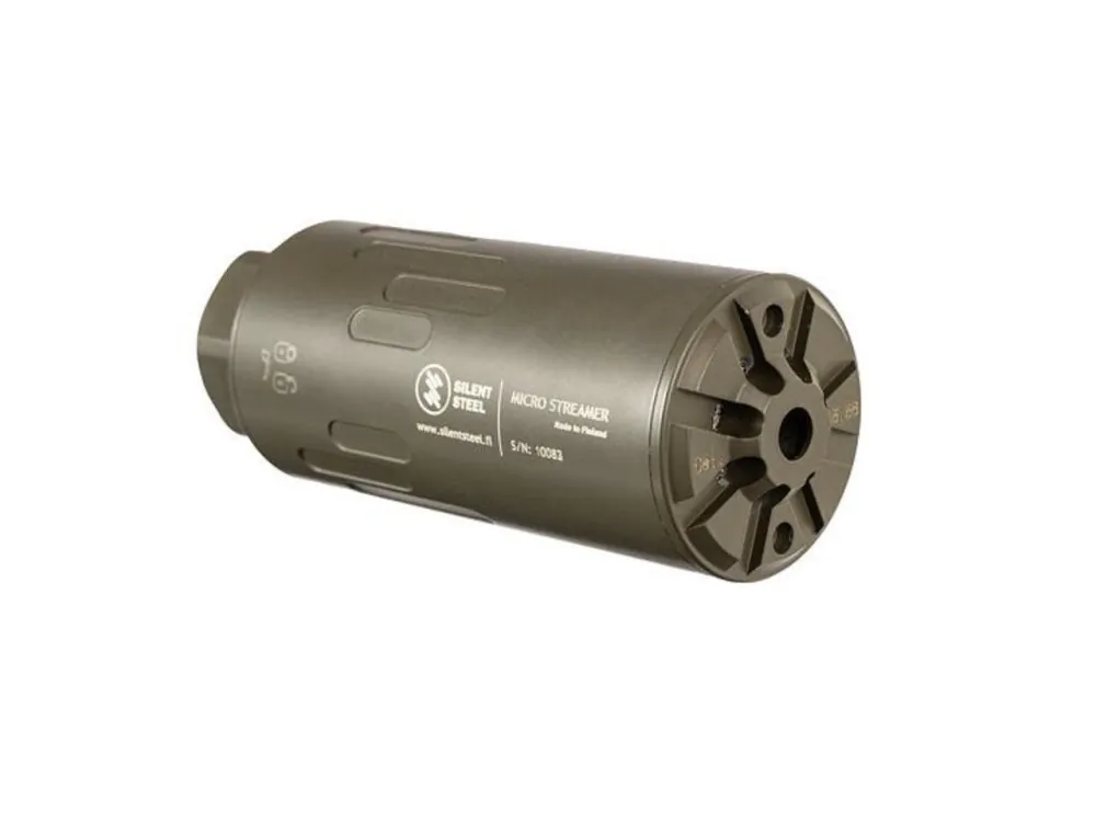 Tlumič hluku SILENT STEEL Micro Streamer GEN3, ocel, délka 108mm, .223 Rem, více barev Novinka
