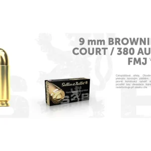 Kup Teď S&B náboje 9mm Browning Court (380 AUTO) FMJ 6g\\/92grs - 50 ks