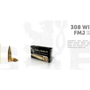 Expresní Doručení S&B Náboj .308WIN FMJ 2957 11,7g\\/180grs - 50 ks