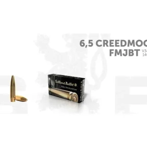 Levný S&B Náboj kulový 6,5 Creedmoor FMJ 140grs 9,1g - 20 ks