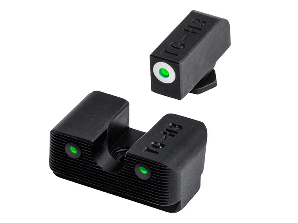 Akční Nabídka Mířidla TRUGLO TRITIUM PRO LOW SET WHT pro GLOCK 17\\/19\\/26 - zelená + bílá