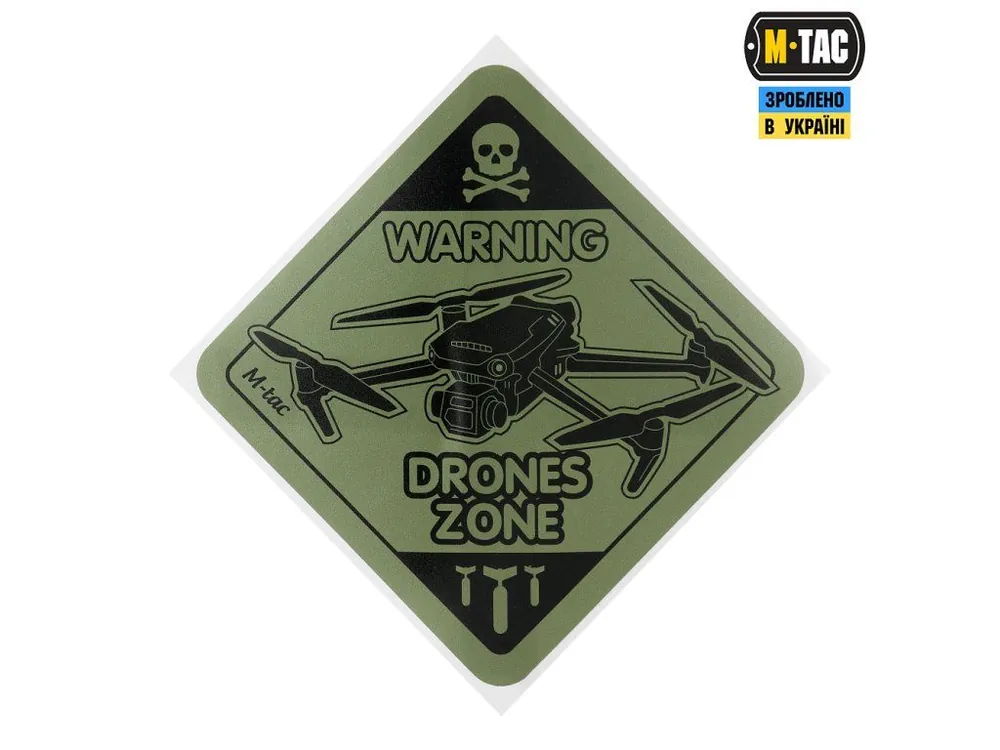 M-TAC STICKER DRONE ZONE LARGE - Ranger Green Objednat Nyní