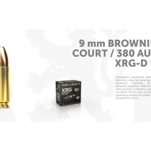 Finální Výprodej S&B náboje 9 mm Browning \\/ 380 AUTO HS XRG 5,0g\\/77gr A1 - 25 ks