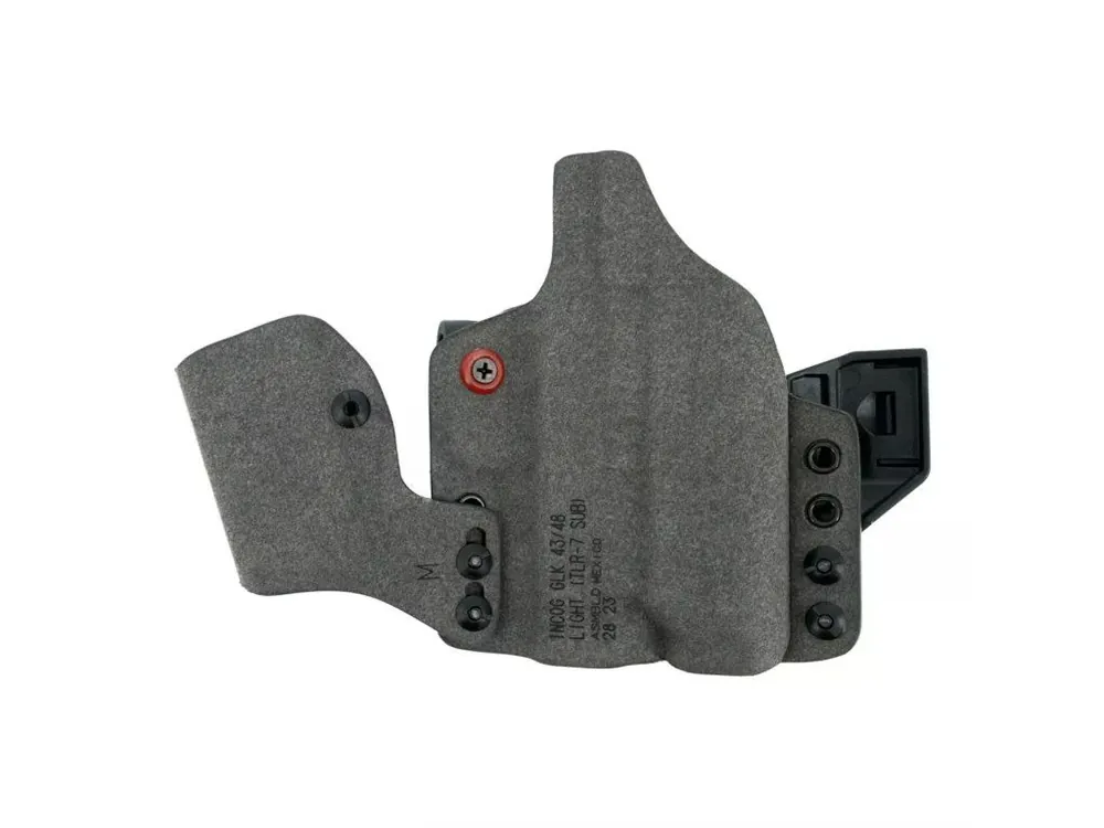 Časově Omezené SAFARILAND levostranné pouzdro INCOG X IWB RDS pro GLOCK 43\\/43X\\/48 se svítilnou + zásobníkem