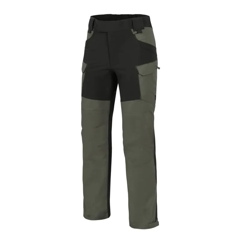 Kalhoty Helikon Hybrid Outback - Taiga Green/Black S/X-Long Poslední Šance