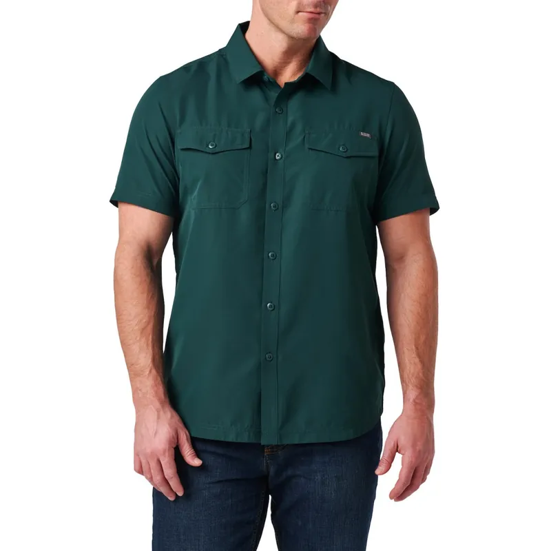 Košile 5.11 Marksman S/S Shirt - Deep Sea L Vysoce Kvalitní
