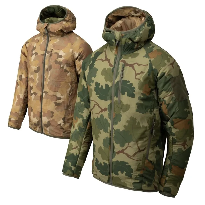 Bunda Helikon Reversible Wolfhound Hoodie Jacket - Mitchell Leaf/Mitchell Clouds M Nová Kolekce
