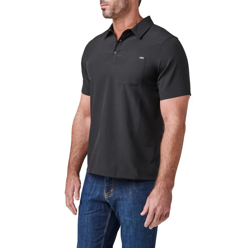 Triko 5.11 Flex S/S Polo - Black M Nejprodávanější