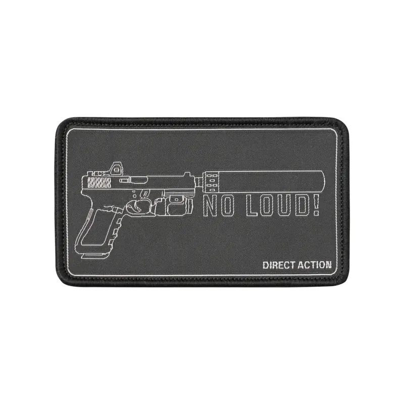 Patch Direct Action NO LOUD! - Black Zlevněný