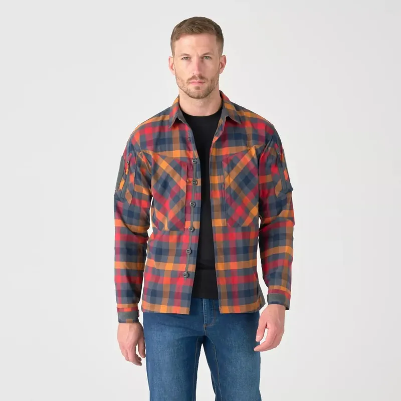 Značkový Košile Helikon MBDU Shirt - Dark Autumn Checkered S