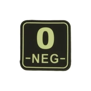 3D čtvercová nášivka 0 NEG - svítící, Jackets to go Výhodná Nabídka