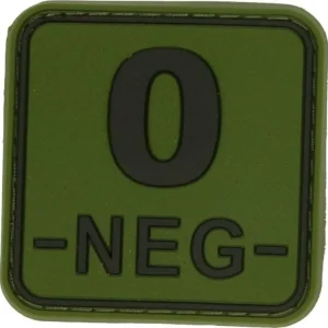 3D čtvercová nášivka 0 NEG - zelená, Jackets to go Hit Sezóny