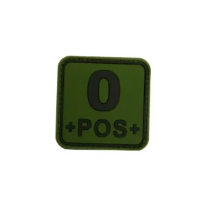 3D čtvercová nášivka 0 POS - zelená, Jackets to go Omezená Nabídka