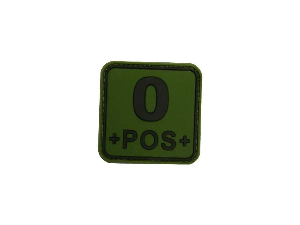 3D čtvercová nášivka 0 POS - zelená, Jackets to go Omezená Nabídka