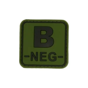 3D čtvercová nášivka B NEG - zelená, Jackets to go Poslední Šance