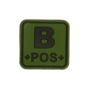 3D čtvercová nášivka B POS - zelená, Jackets to go Dokud Zásoby Vydrží