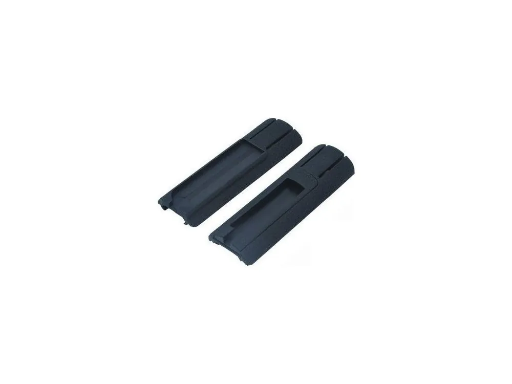 Levný Set krytek na RIS lištu 110mm - 2ks, černé, Element