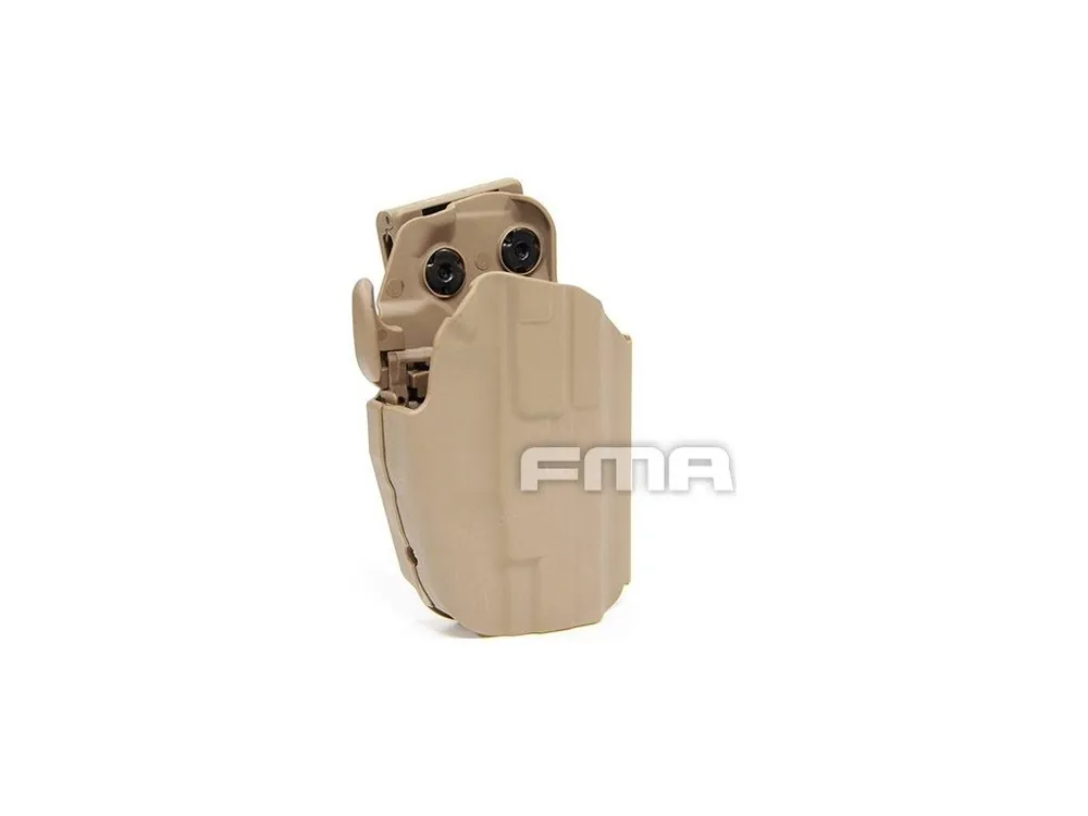 Značkový Opaskové plastové pouzdro GLS5 pro Glock\\/MP9 a CZ P-07\\/09\\/10 - pouštní, FMA