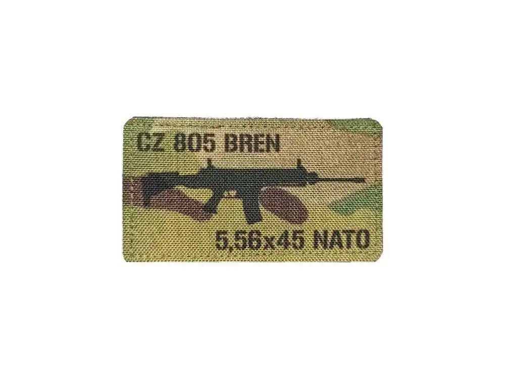 Ověřený Textilní nášivka CZ 805 BREN 5,56x45 NATO - MC, A.C.M.