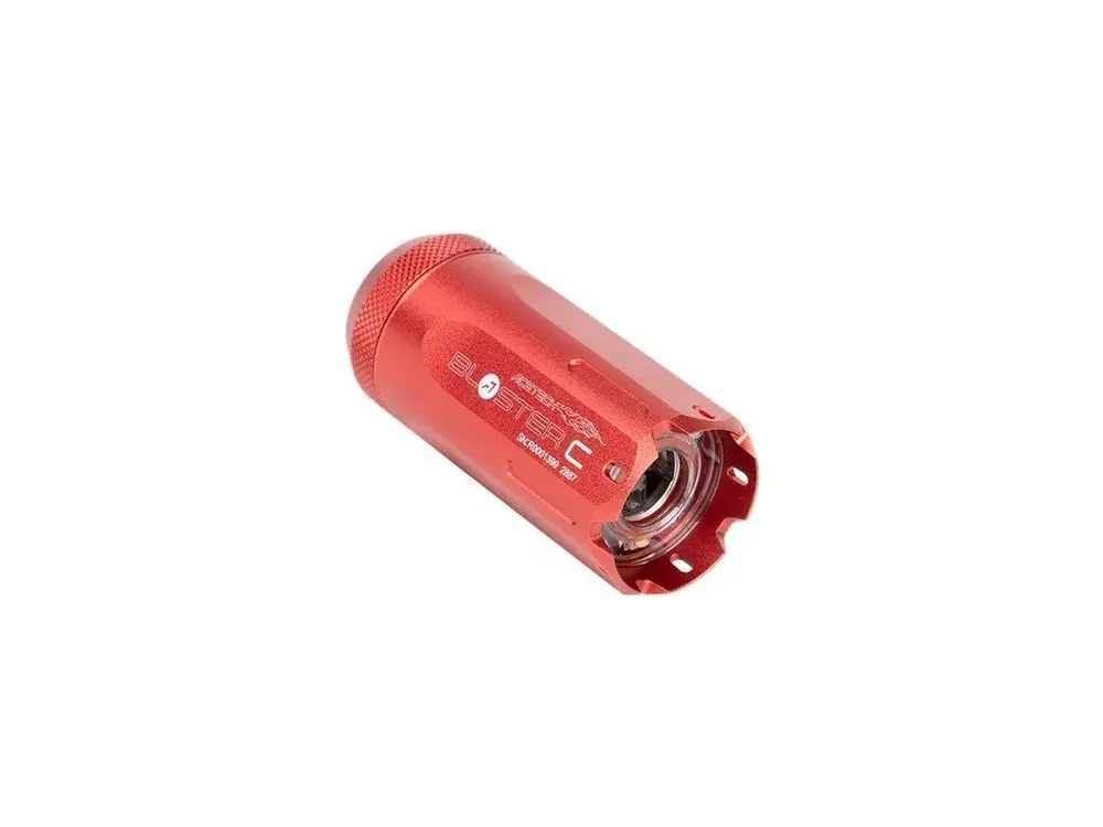 Nasvětlovací tlumič Blaster C s imitací výšlehu 76x32 mm - červený, ACETECH Ihned K Objednání