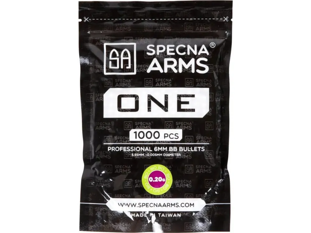 Airsoftové kuličky Specna Arms ONE™ BIO 0,20g, 1000bb, bílé Výhodná Nabídka