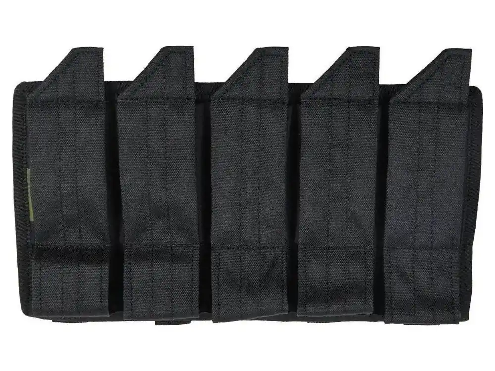 Samosvorná zásobníková MOLLE sumka pro 5x MP5\\/EVO3 - černá, AS-Tex Autentický