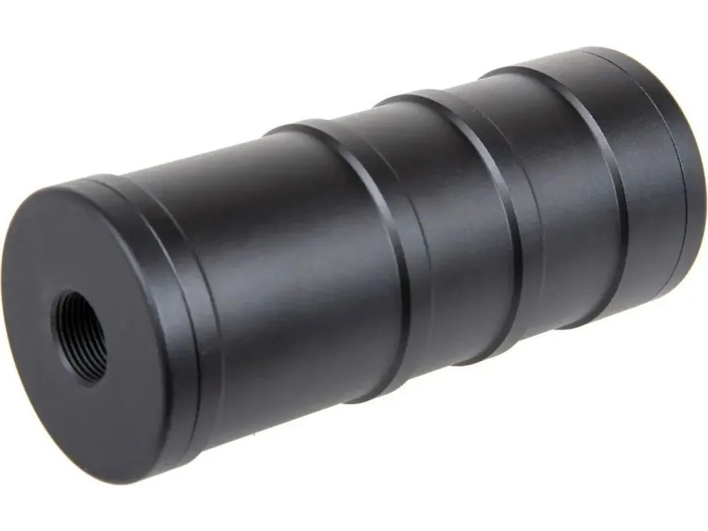 Hliníkový tlumič DTK SW Saiga 9, krátká verze - černý, 14mm levotočivý, 5KU Horká Nabídka
