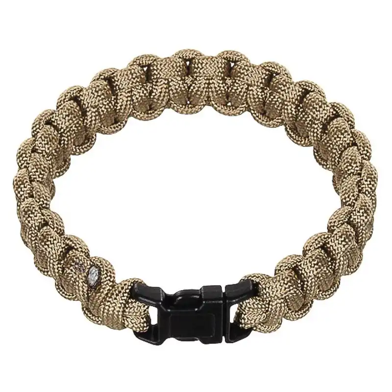 Nová Kolekce Náramek Paracord - coyote (M)