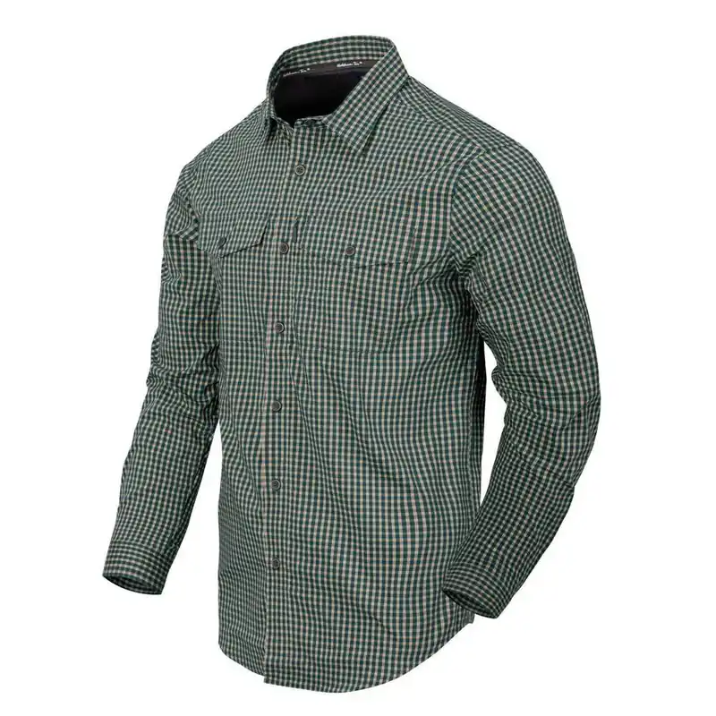 Nejlepší Volba Košile Covert Concealed Carry Savage Green Checkered - HELIKON