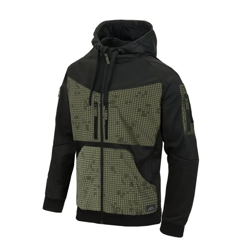 Mikina Rogue Hoodie (FullZip) Black\\/Desert night camo - HELIKON Aktuální