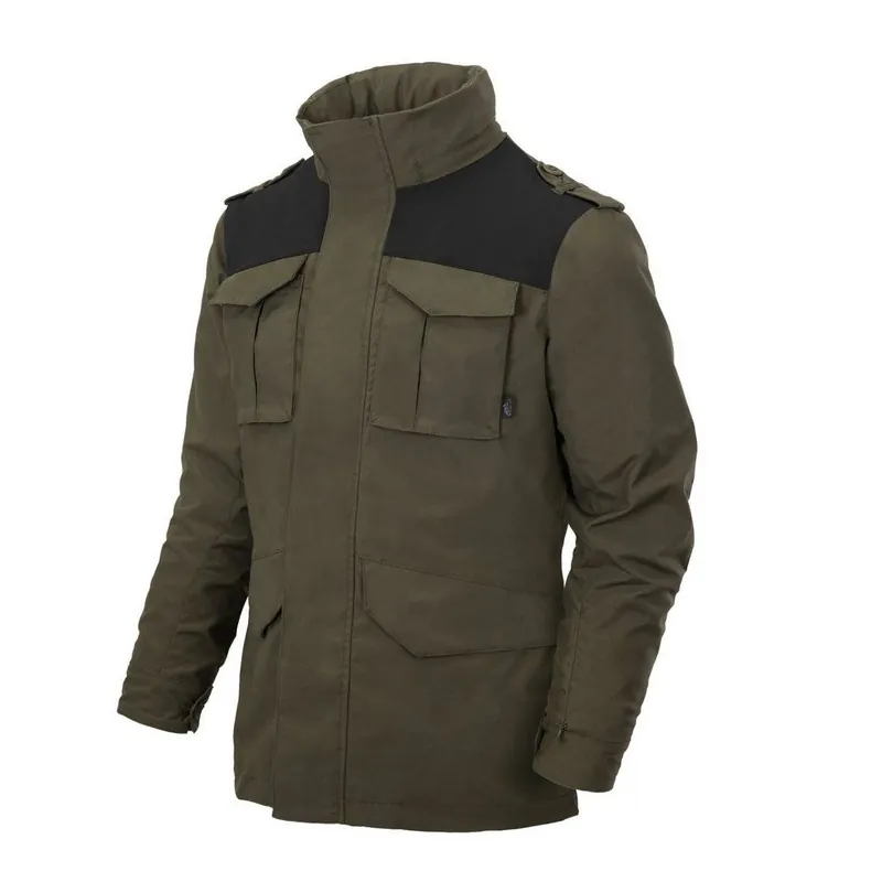 Bunda Covert M-65 (taiga green\\/černá) - HELIKON Nejlepší Volba