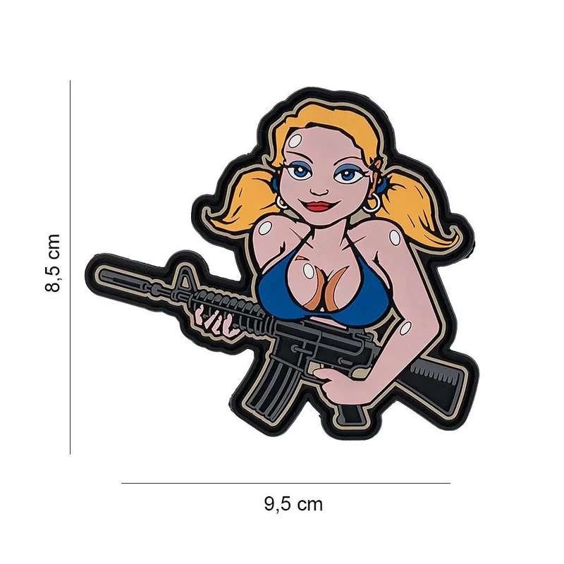 Jen Po Omezenou Doba Nášivka na suchý zip Tactical girl blonde hair (plast 3D) - (101 INC)