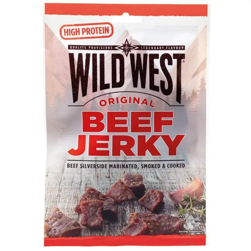 Wild West, Beef Jerky, Original, 60 g Aktuální