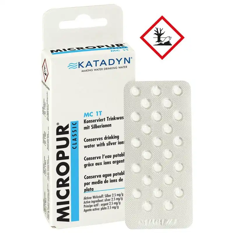 Originální Micropur Classic tablety pro konzervaci pitné vody - Katadyn