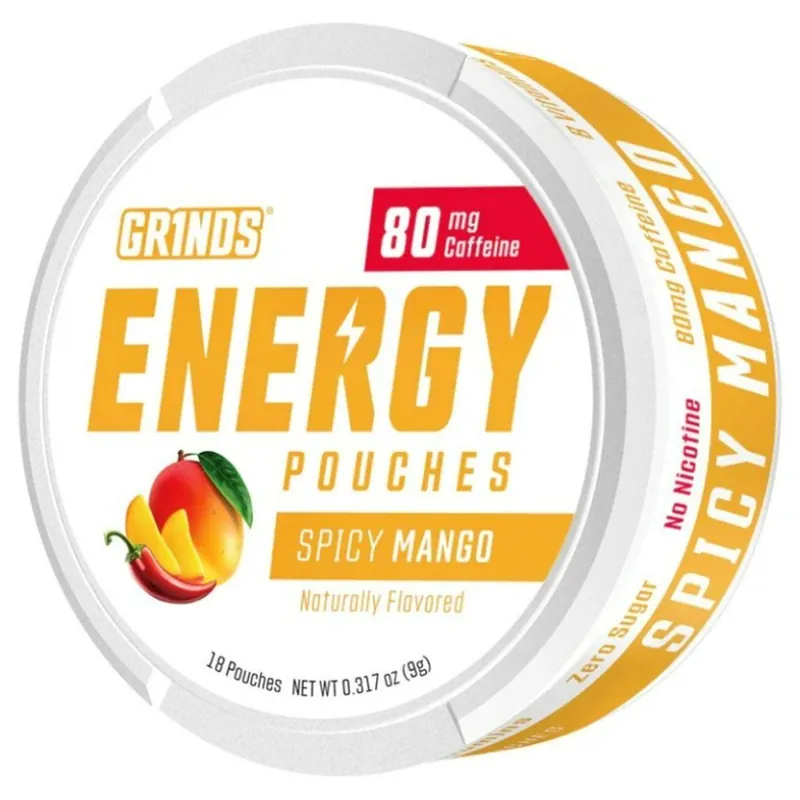 Energetické sáčky GRINDS White Energy Spicy Mango 80 mg Bezpečná Platba