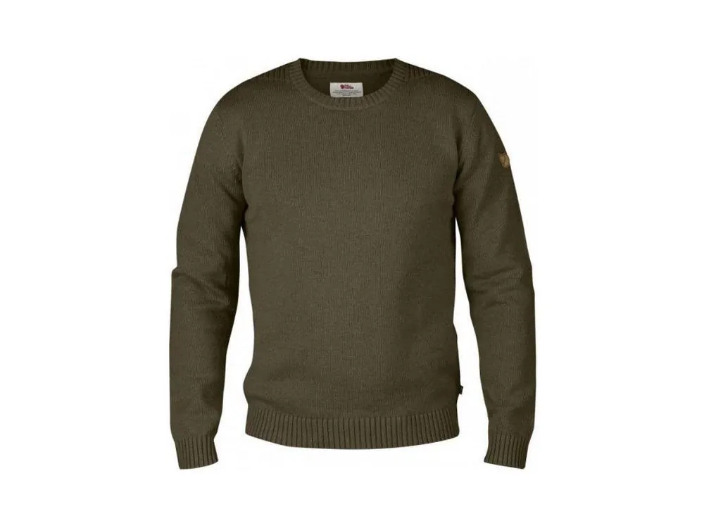 Nízká Cena FR svetr Ovik Knit Crew - Dark Olive - Vše pro lov - Kvalita na prvním místě