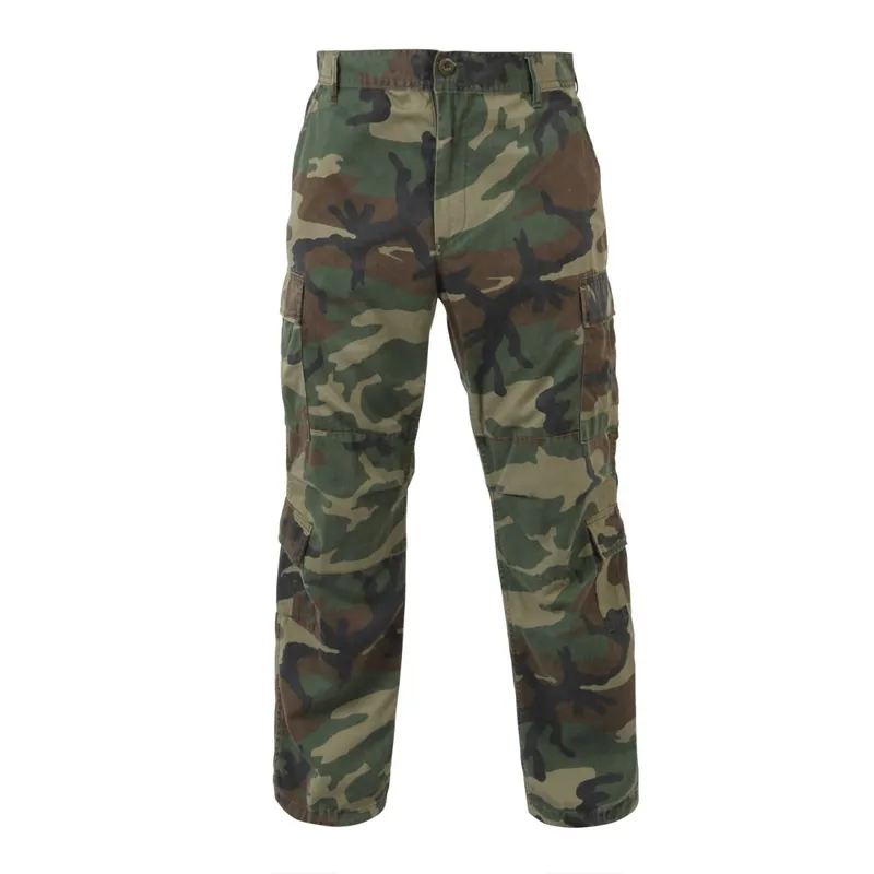 Kalhoty VINTAGE PARATROOPER WOODLAND Výprodej