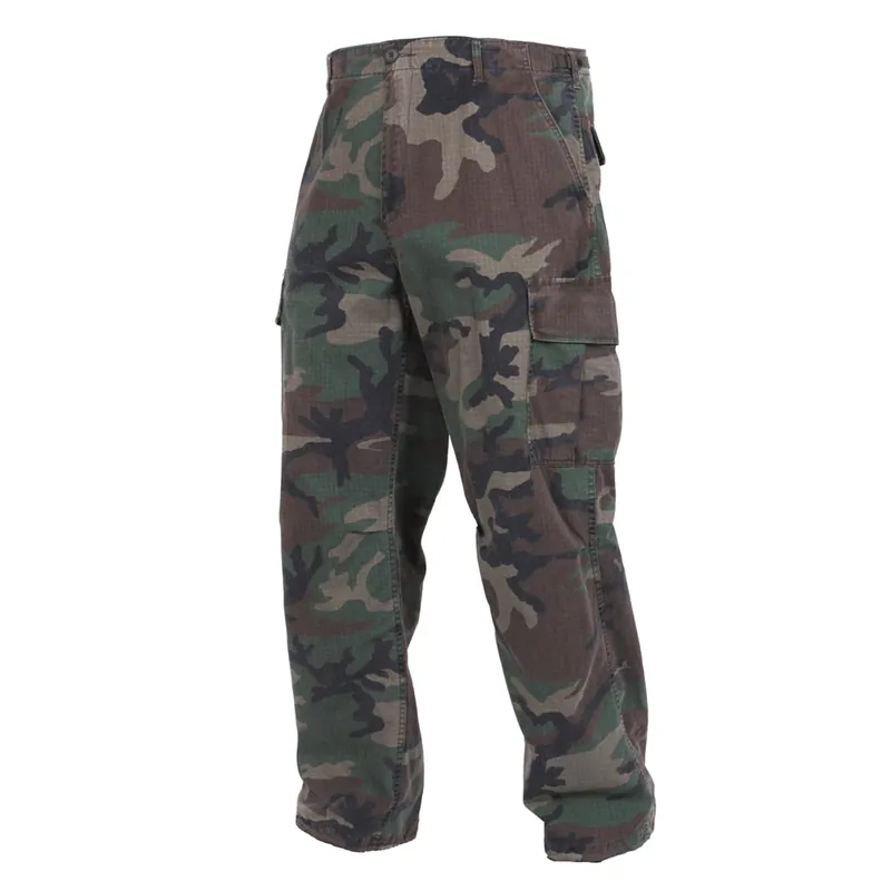 Dokud Zásoby Vydrží Kalhoty VINTAGE VIETNAM ERA WOODLAND