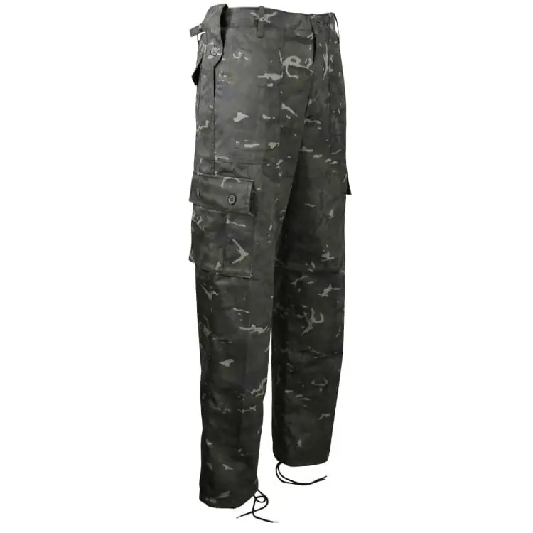Kalhoty britské KOMBAT BTP Black camo Pouze Dnes