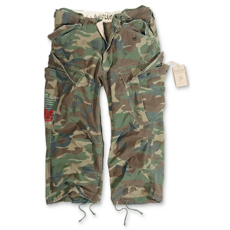 Doprava Zdarma Kraťasy ENGINEER VINTAGE 3/4 WOODLAND