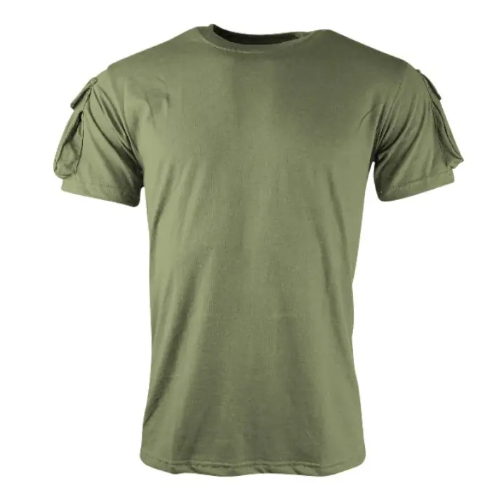 Triko TACTICAL VELCRO krátký rukáv ZELENÉ Nová Kolekce