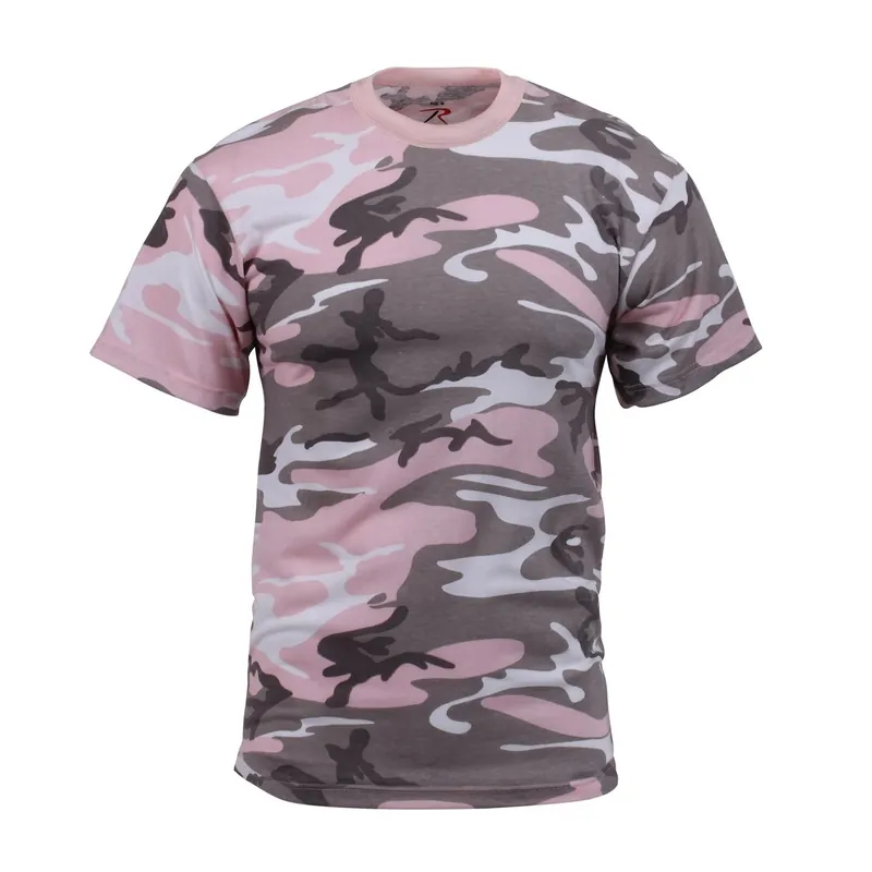 Sezónní Sleva Triko SUBDUED PINK CAMO
