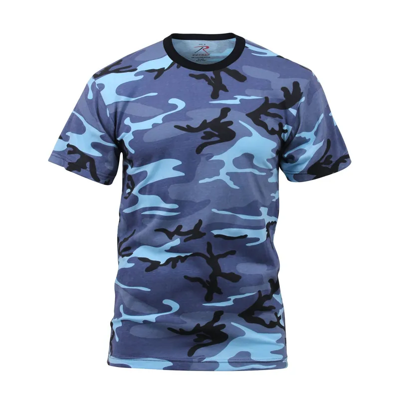 Doprava Zdarma Triko SKYBLUE CAMO